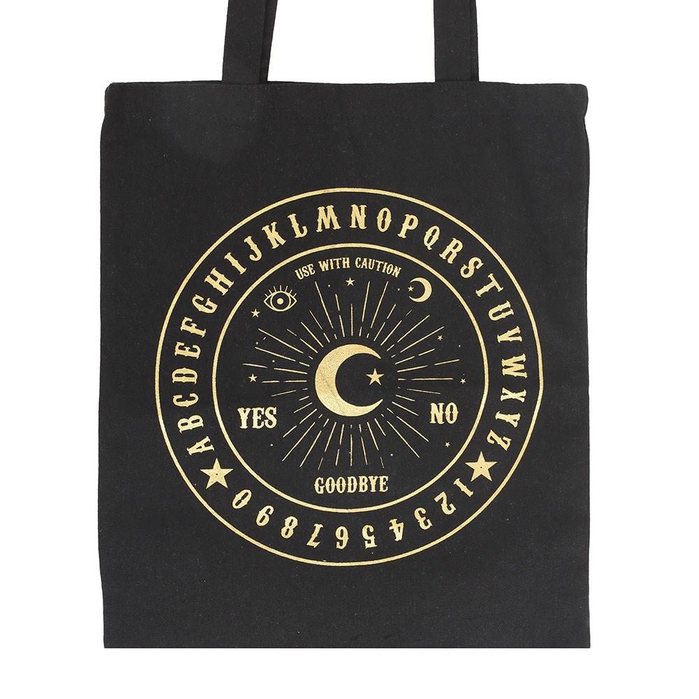 Something Different - Talking Board Polycotton Sac à main - Noir/Couleur or